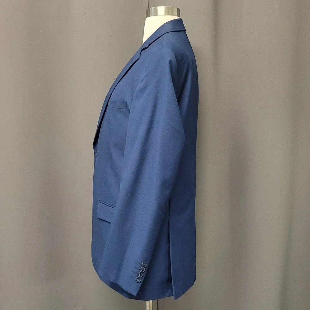 Alain Dupetit Blazer‎ Royal Blue 2-Button Notch Lapel AD-013 38R